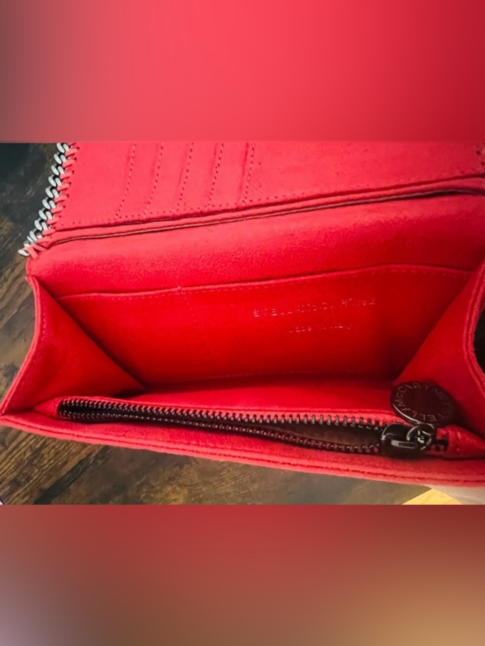Stella McCartney- AUTHENTIC 🍀 Pink Falabella Long Wallet - Picture 4 of 5